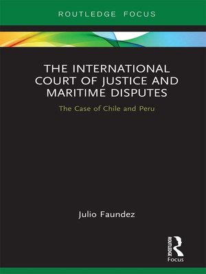 cover image of The International Court of Justice in Maritime Disputes